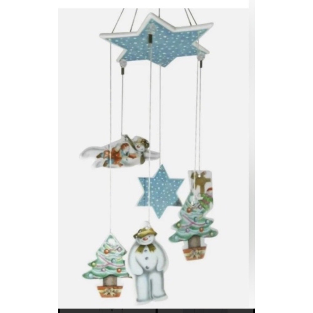 Rare Royal Doulton The Flying Snowman Mobile Bone China 1985 Christmas England